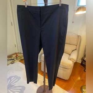 Talbots Black Pinstripe Pants 18W